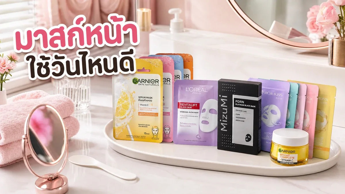 มาสก์หน้าแผ่นกับสลีปปิ้งมาสก์ต่างกันยังไง ใช้วันไหนให้ไม่เกินจำเป็น
