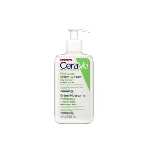 เซราวี CERAVE HYDRATING CREAM-TO-FOAM CLEANSER คลีนเซอร์ล้างเครื่องสำอาง 236ml.