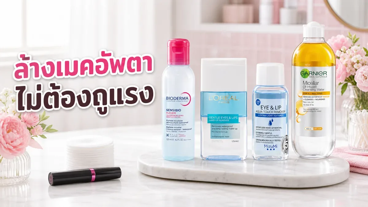 อายรีมูฟเวอร์จำเป็นไหม เมคอัพตากันน้ำควรล้างอย่างไรไม่ถูแรง
