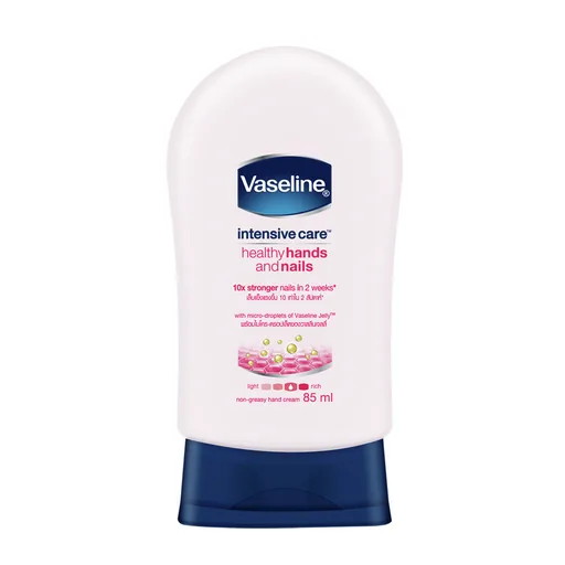 วาสลีน อินเทนซีฟ แคร์ ครีมทามือ สีชมพู บำรุงผิวมือและเล็บ 85 มล. Vaseline Intensive care Hand Nail 85 ml.